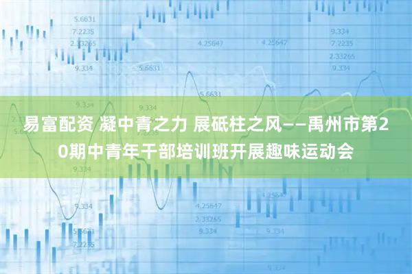 易富配资 凝中青之力 展砥柱之风——禹州市第20期中青年干部培训班开展趣味运动会